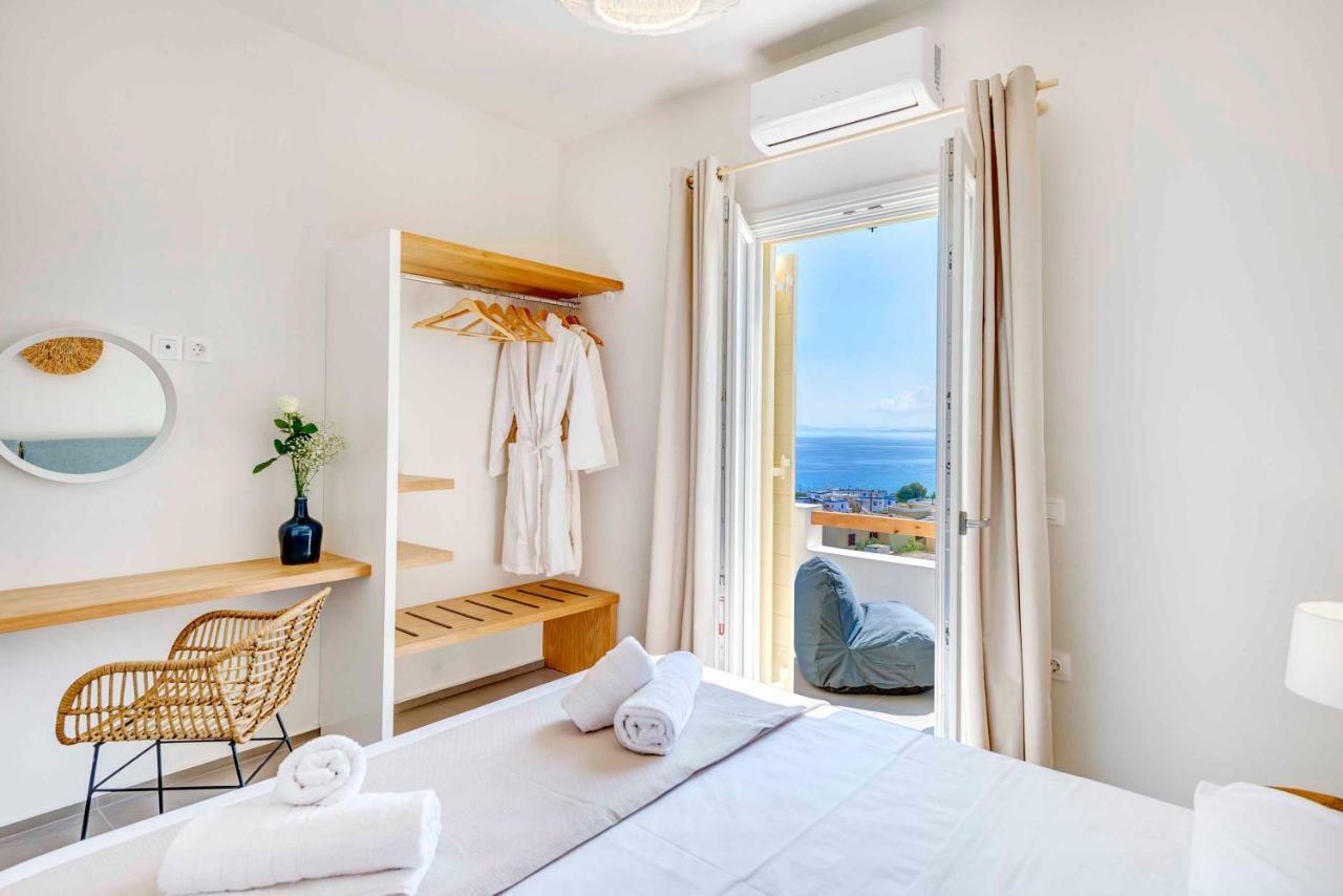 Villa Alba In Syros With Private Jacuzzi Азолімнос Екстер'єр фото
