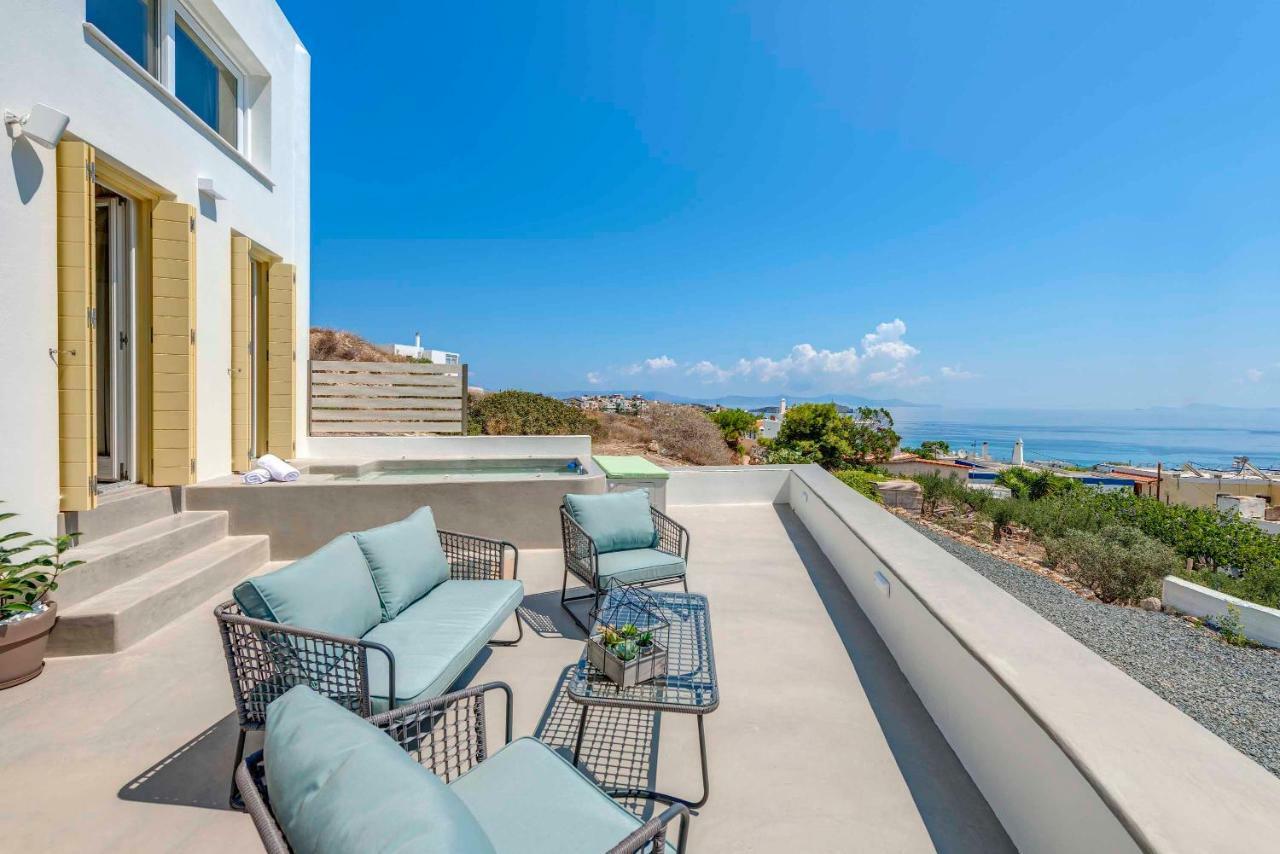 Villa Alba In Syros With Private Jacuzzi Азолімнос Екстер'єр фото