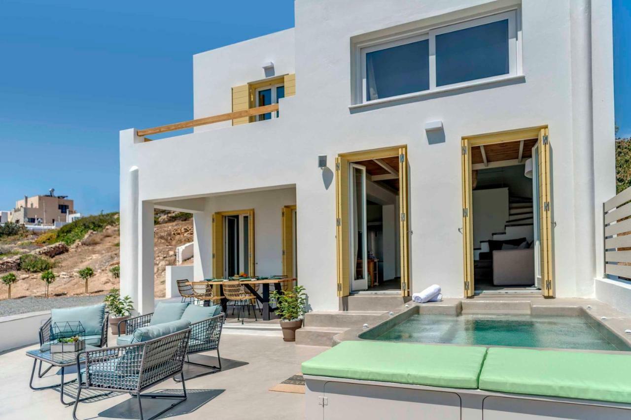 Villa Alba In Syros With Private Jacuzzi Азолімнос Екстер'єр фото