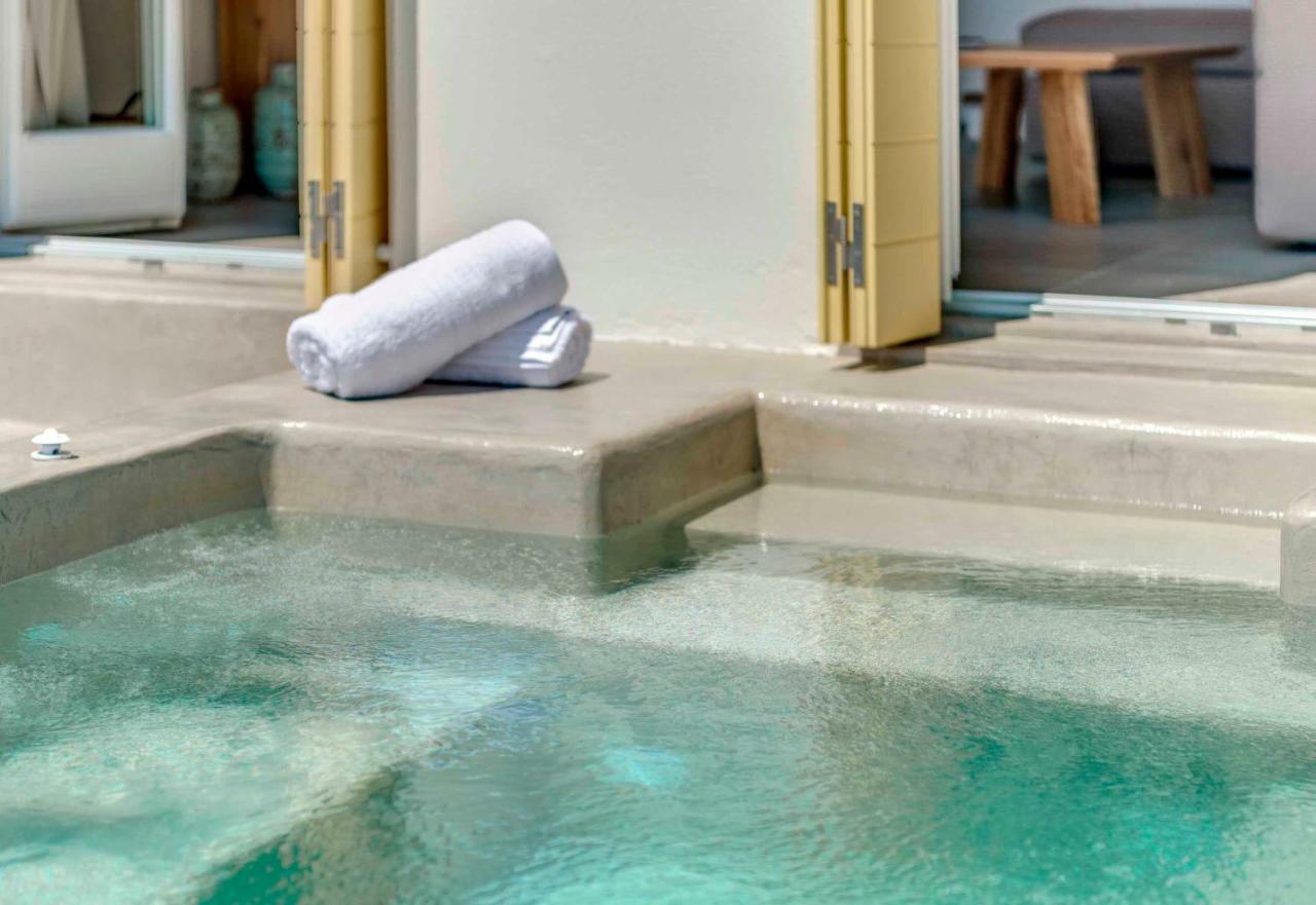 Villa Alba In Syros With Private Jacuzzi Азолімнос Екстер'єр фото